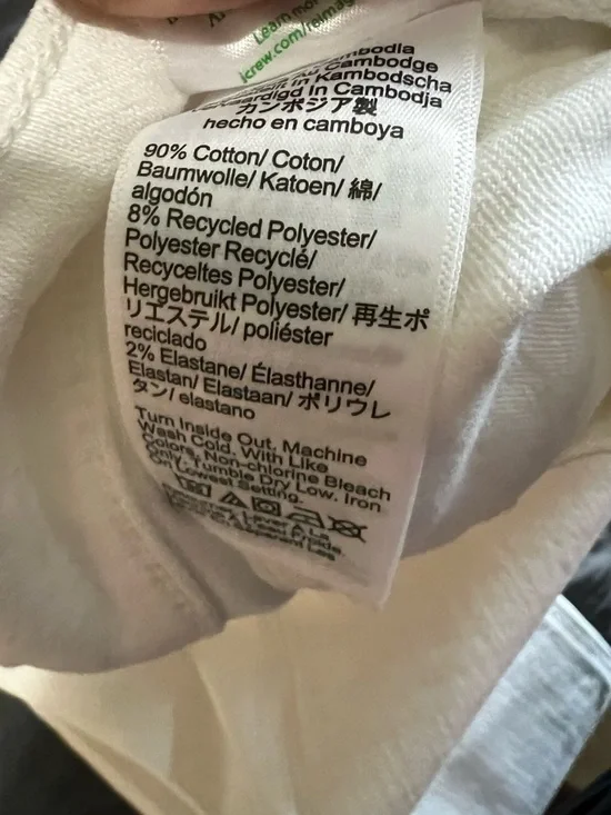 J. Crew Factory Mid Rise Flare Crop White Denim Jeans - Picture 11 of 11